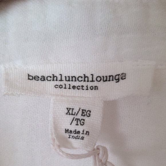 NEW WITH TAG beachlunchlounge White Casual Button Down Shirt - Picture 2 of 15